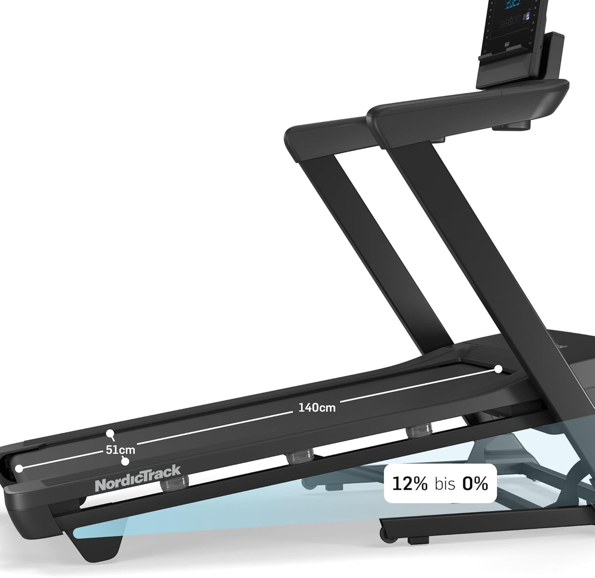 NordicTrack T-Serie: Laufband mit Steigung, Bluetooth & 136 kg Tragkraft