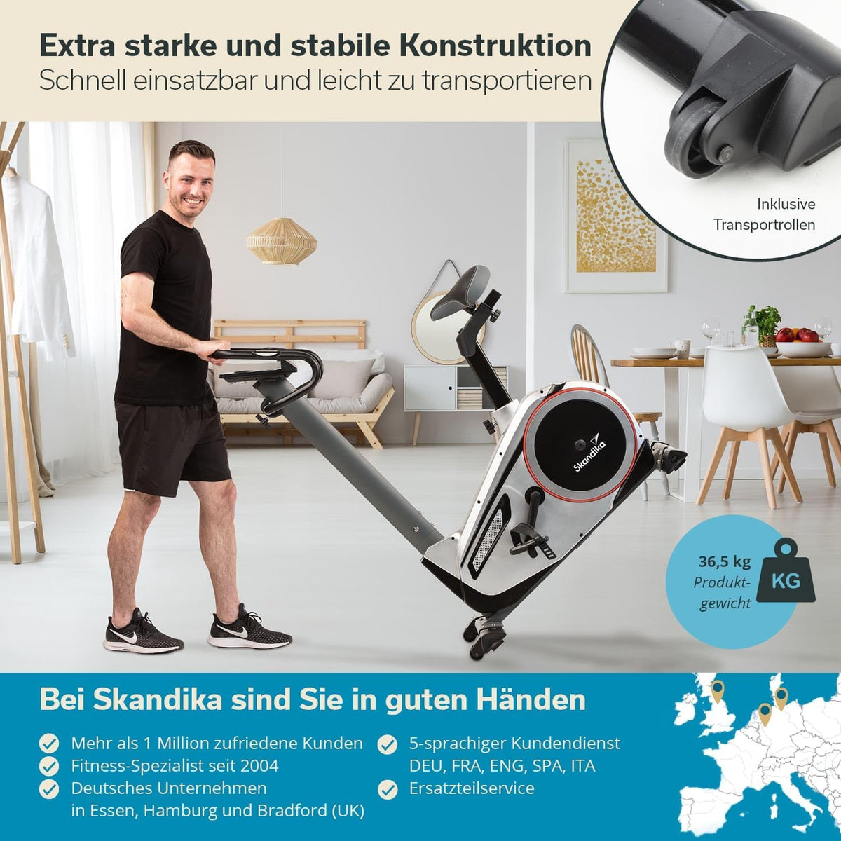 Skandika Morpheus: Ergometer mit 12 kg Schwungmasse