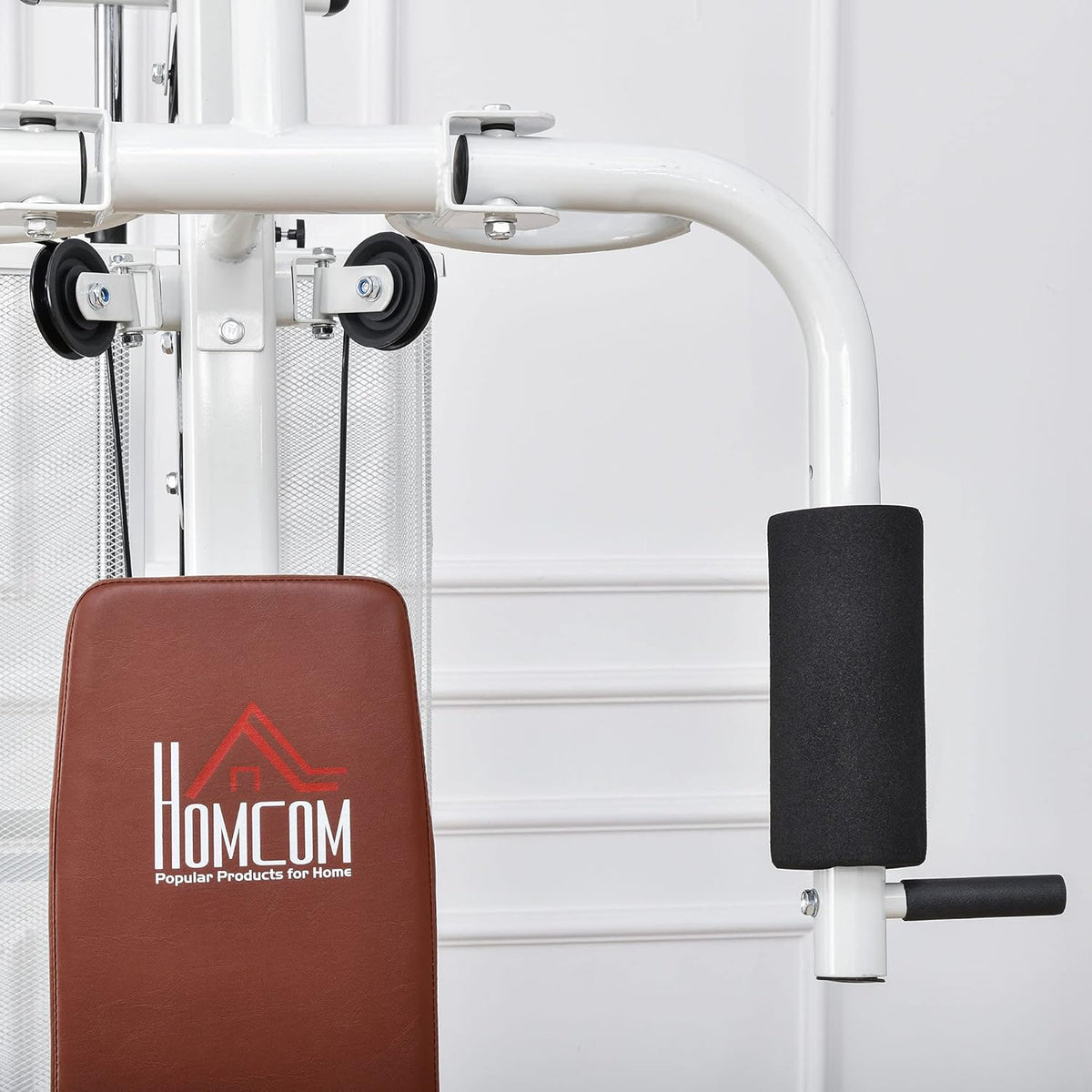 HOMCOM Multistation: Kraftstation mit Latzug, Butterfly & 45 kg Gewichten