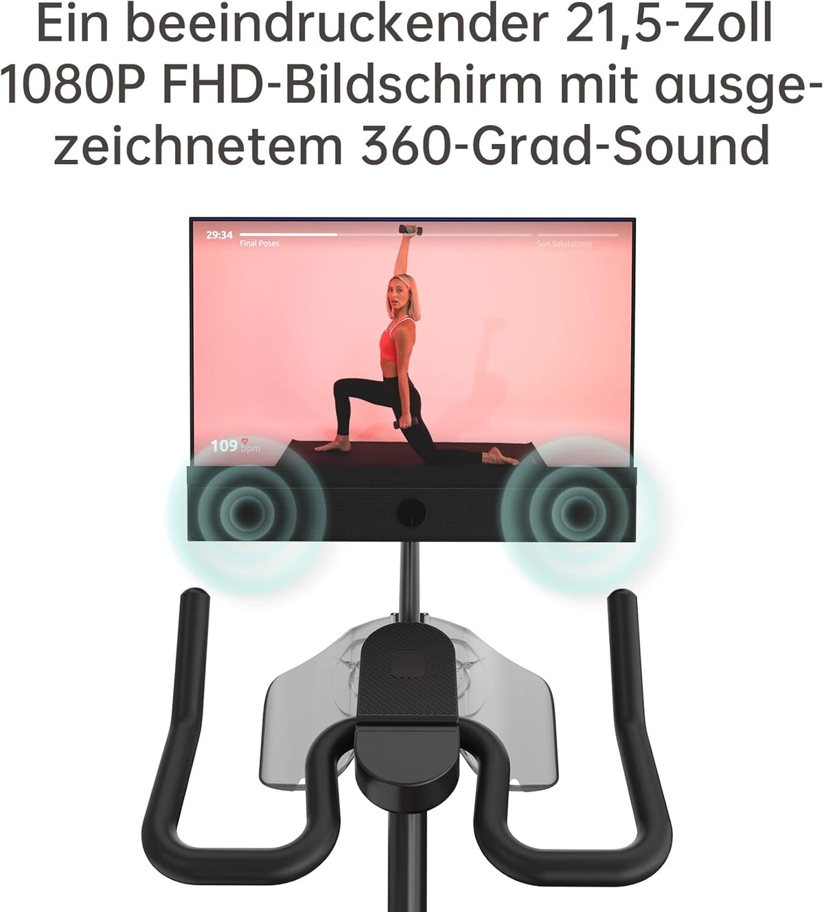 YESOUL G1M Plus: Leises Indoor‑Bike mit 21,5″ FHD‑Display