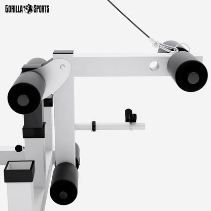 Gorilla Sports Hantelbank mit Gewichten, 170 cm Stange und Hantelset
