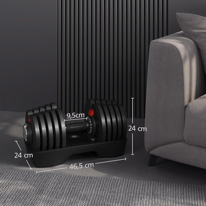 Yaheetech Verstellbare Hantel: 12/16‑in‑1 Schnellverstellung fürs Home‑Gym